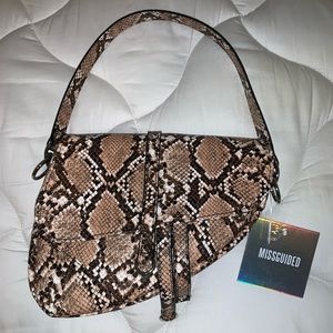 Snakeskin Saddle bag